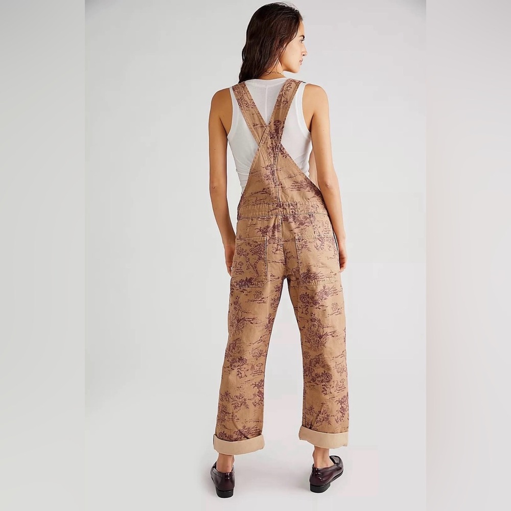 We The Free - Ziggy Harmony Straight Leg Overalls, desert combo - Size Large